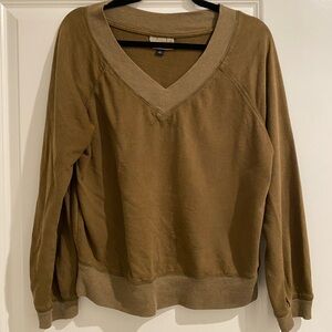 Brown V-Neck Sweater